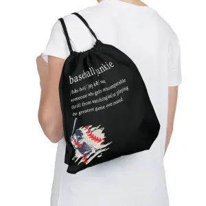 Baseball Junkie 365- Outdoor Drawstring Bag