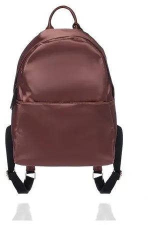 BROWN SATIN BACKPACK