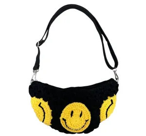 Crochet Sling Bags Black