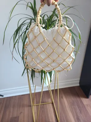 Cute beaded tote