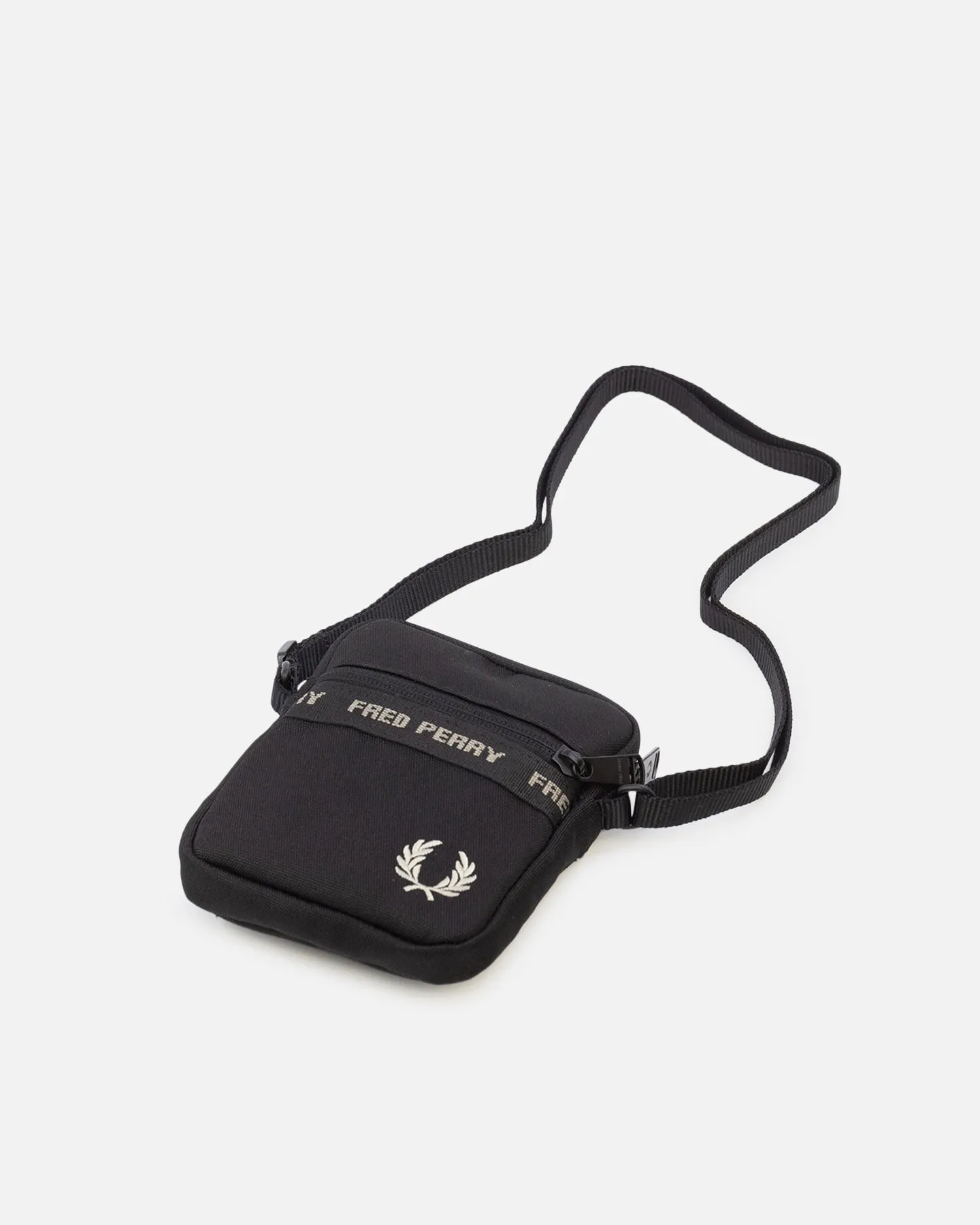 Fred Perry Taped Side Bag Black/Warm Grey