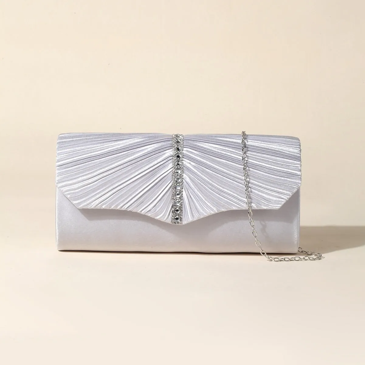 Glitter Envelope Metal Folds Clutch Bags