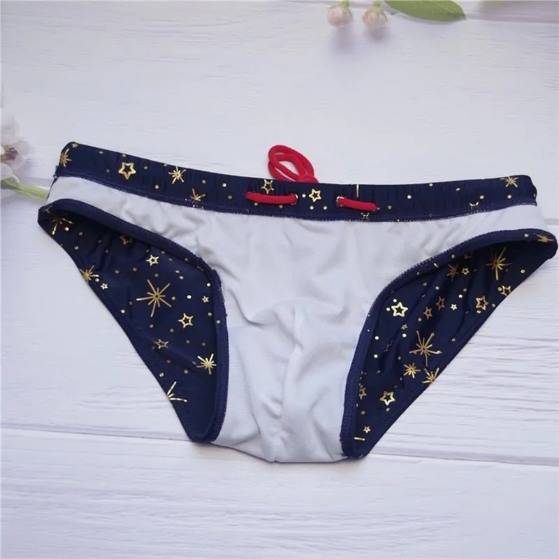 Gold Stars Swim Briefs