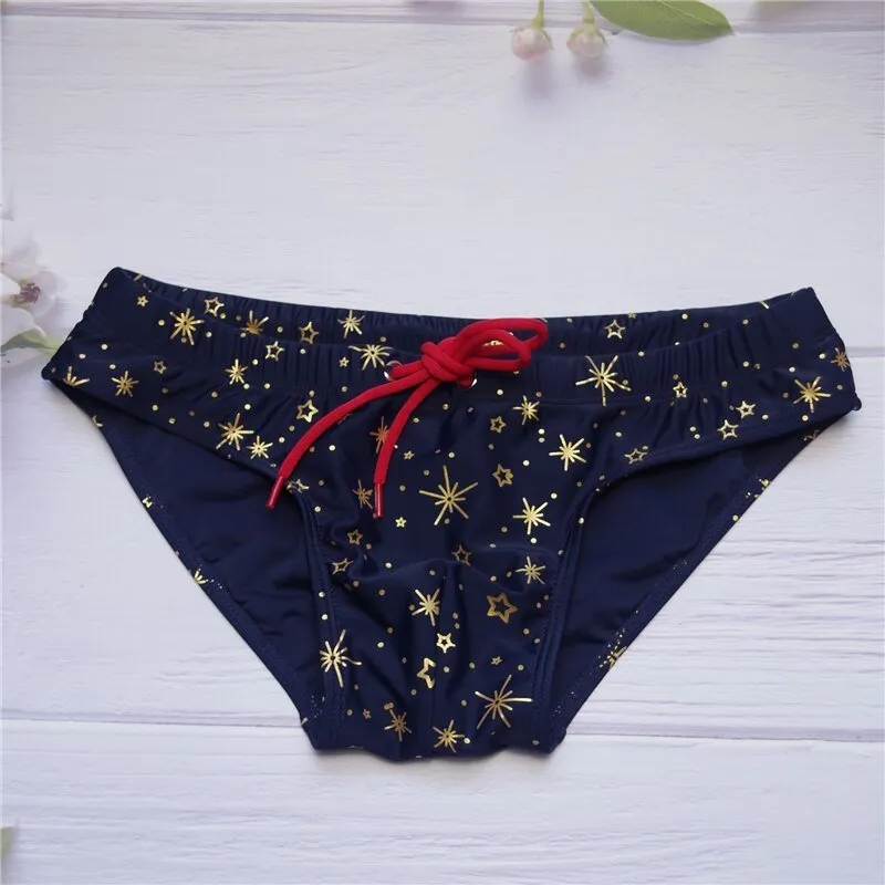 Gold Stars Swim Briefs