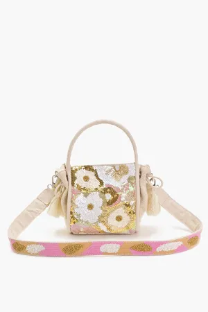 Golden Bloom Boho Mini Tote