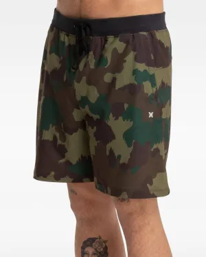 HURLEY EXPLORE CAMO VOLLEY WALKSHORT - BLACK