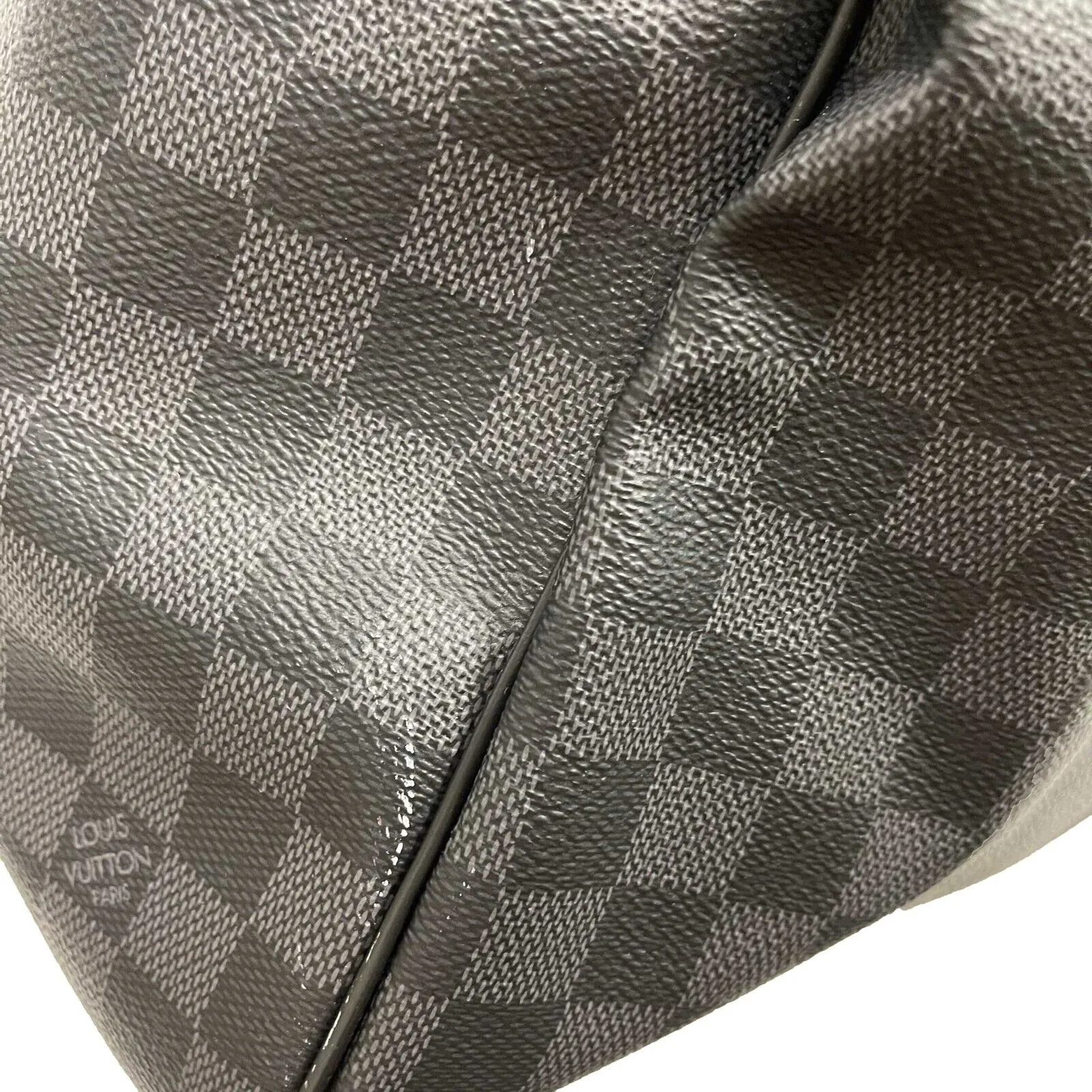 Louis Vuitton Keepall Bandoulire 55 Damier Graphite Black Excellent Duffle
