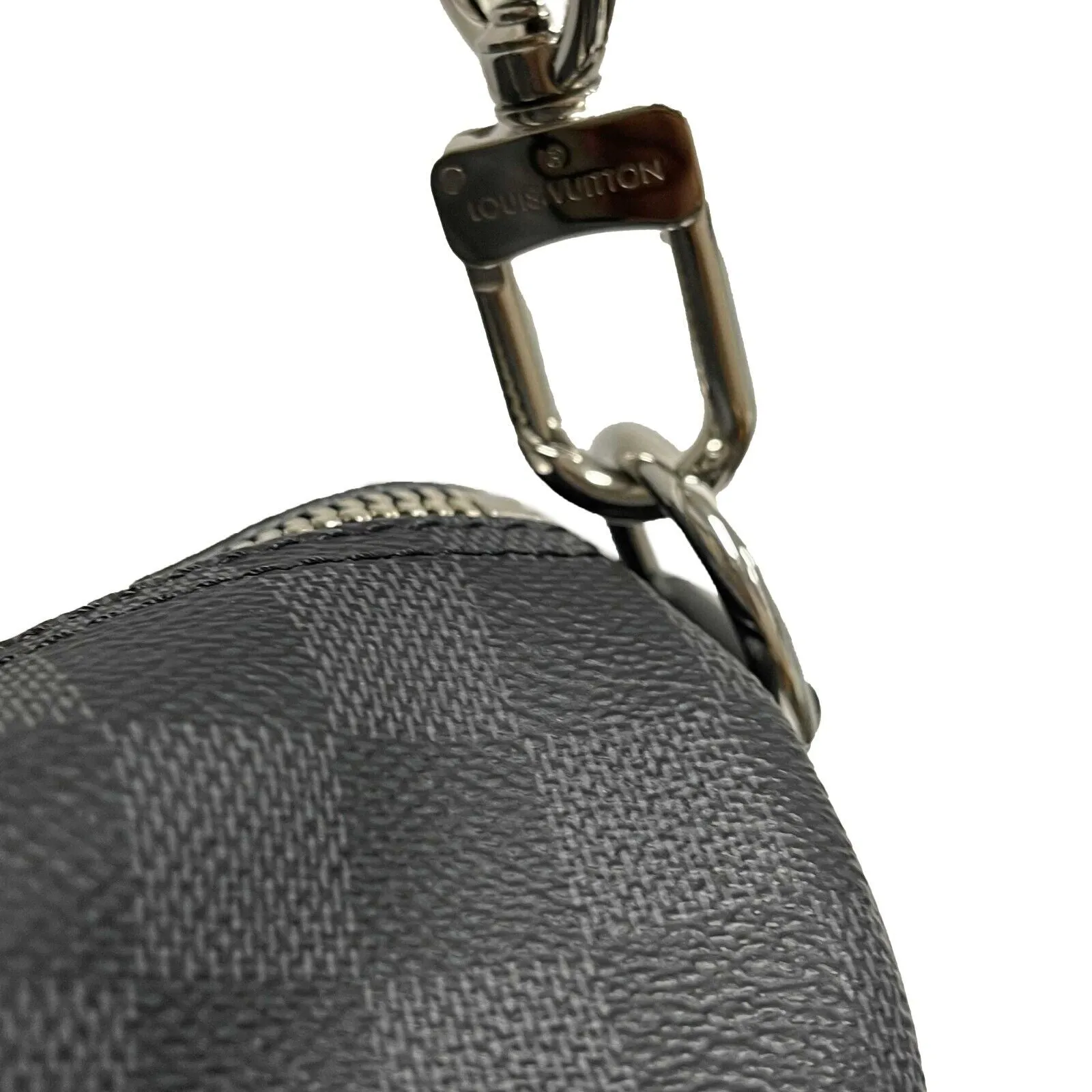 Louis Vuitton Keepall Bandoulire 55 Damier Graphite Black Excellent Duffle