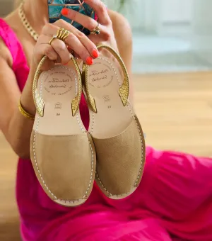 Macarella Sand Suede Avarcas