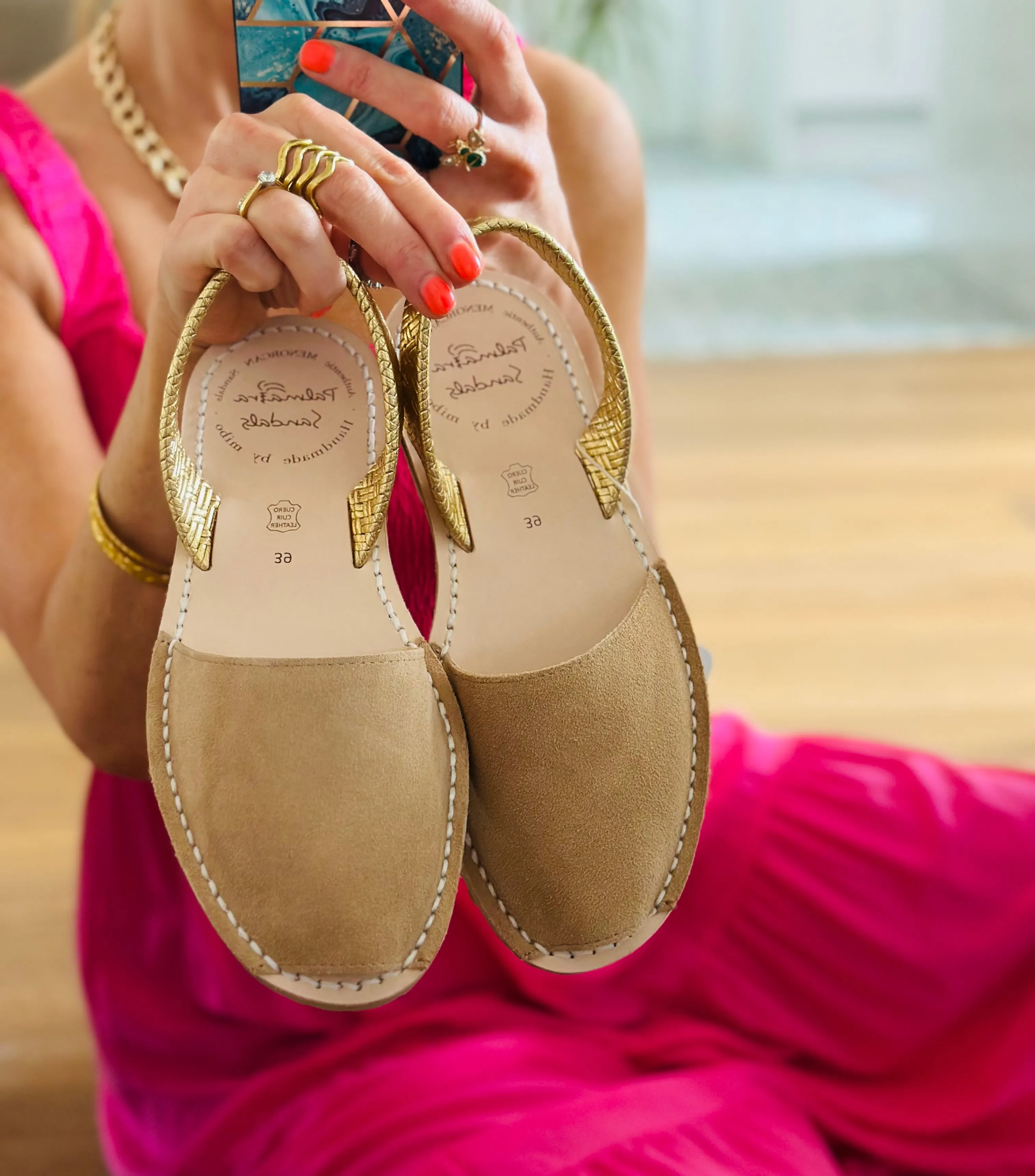 Macarella Sand Suede Avarcas