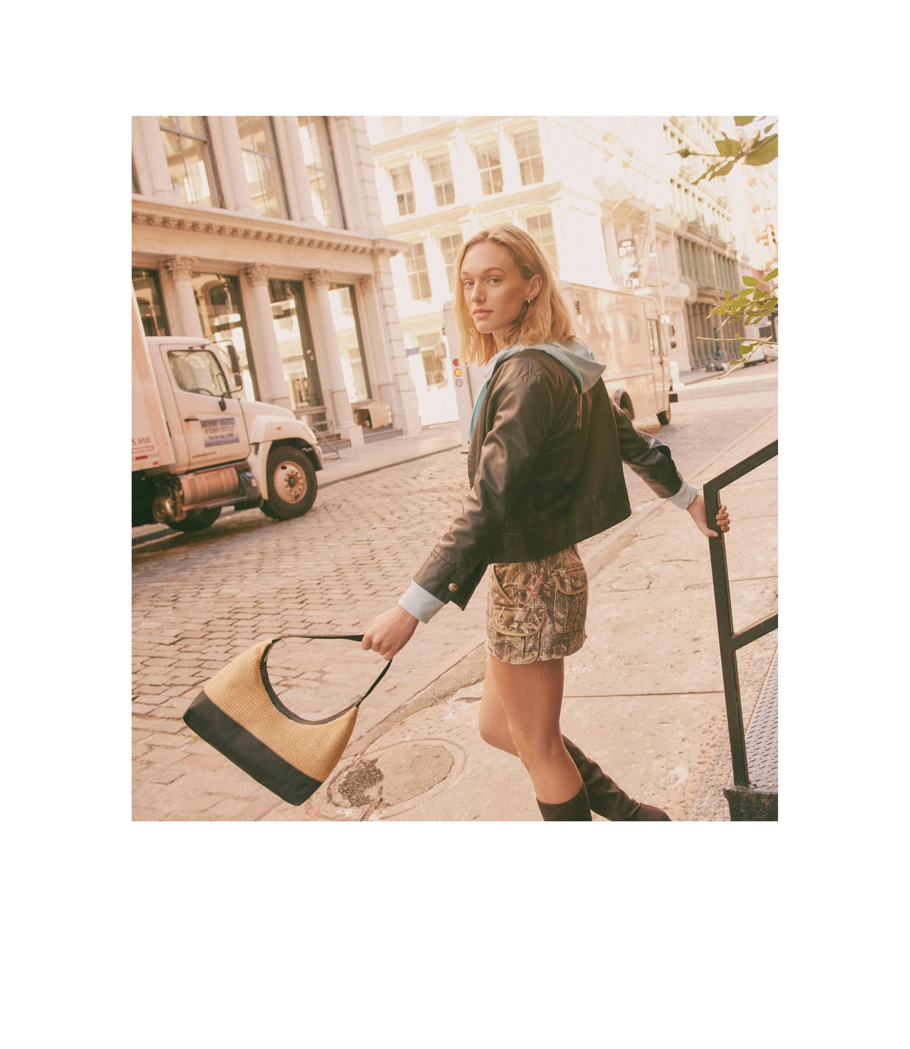 Raffia Shoulder Bag