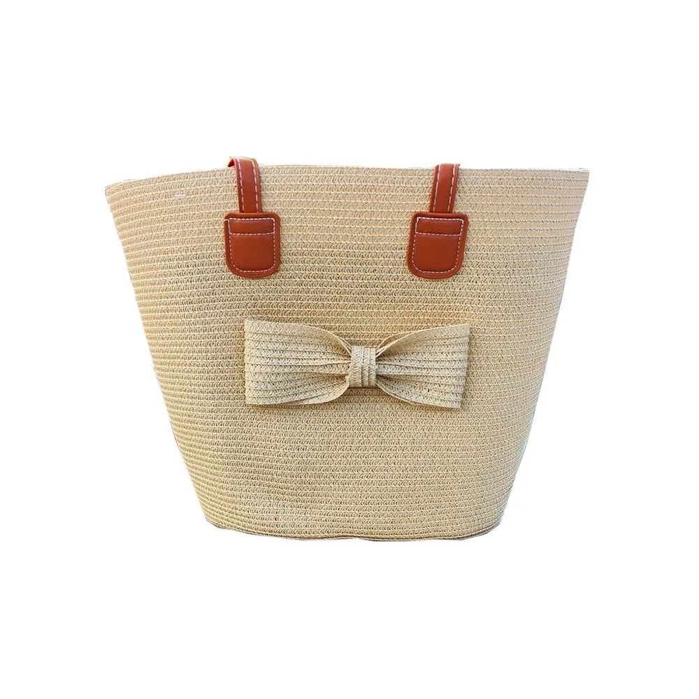 Woven Straw Bow Bag