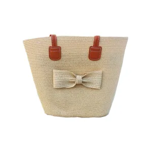 Woven Straw Bow Bag