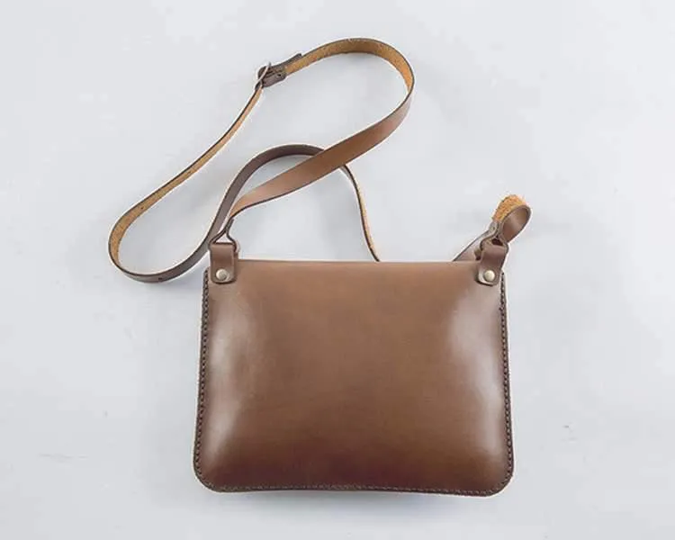 Yuppie Gift Baskets Heart Design Leather Clutch Handbag | Brown